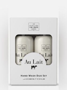 The Scottish Fine Soaps Au Lait Hand Wash Duo — White